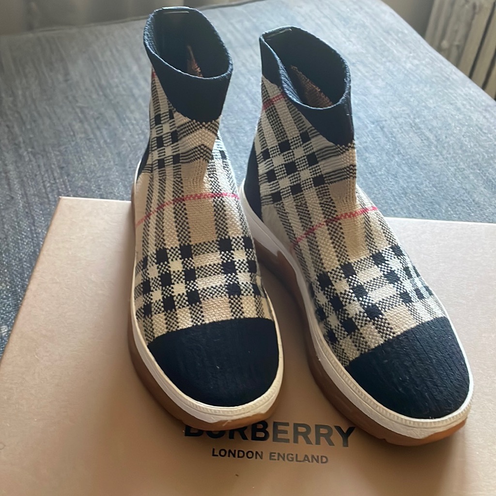 Kids Burberry Sock Sneakers